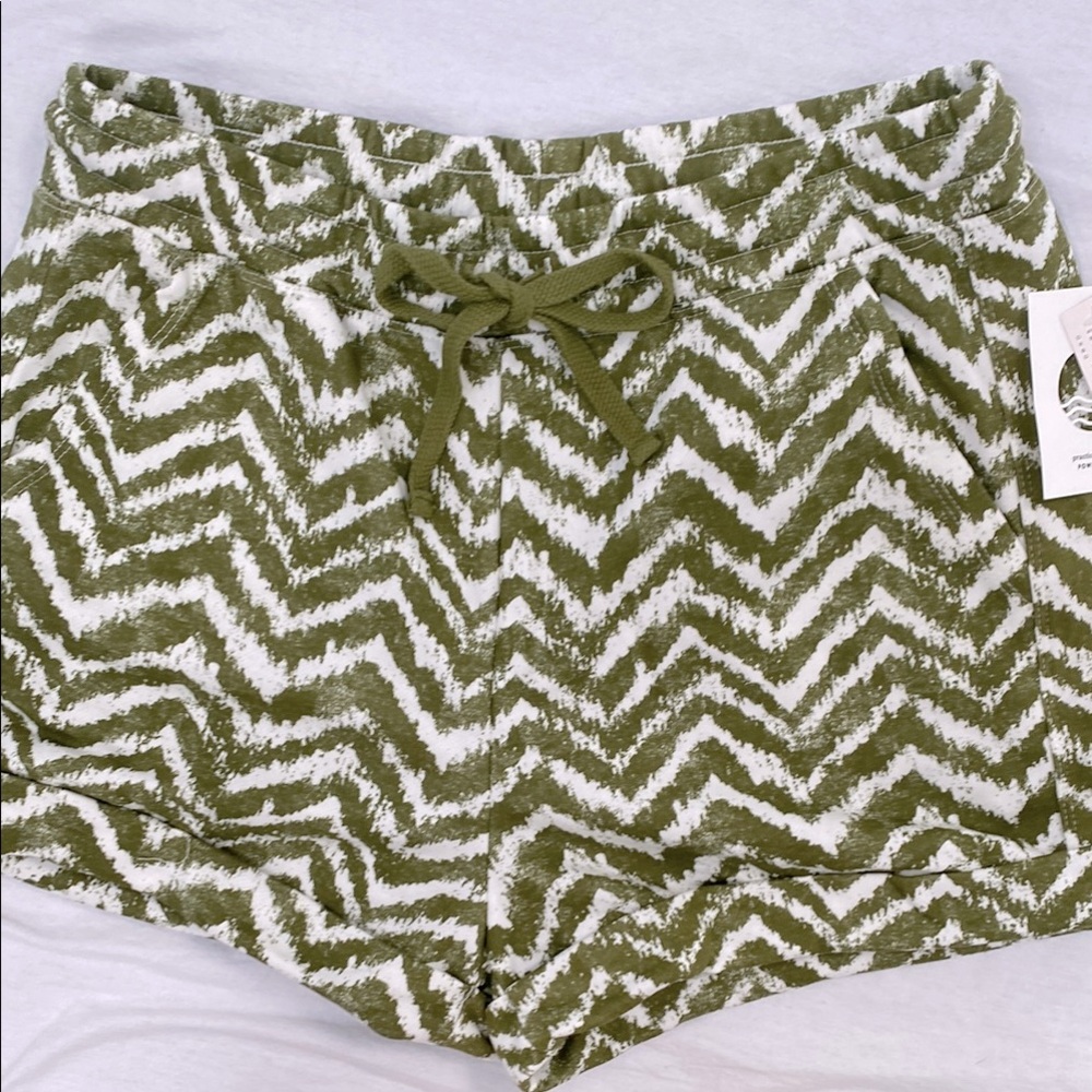 Anthropologie Daily Practice Shorts - chevron print